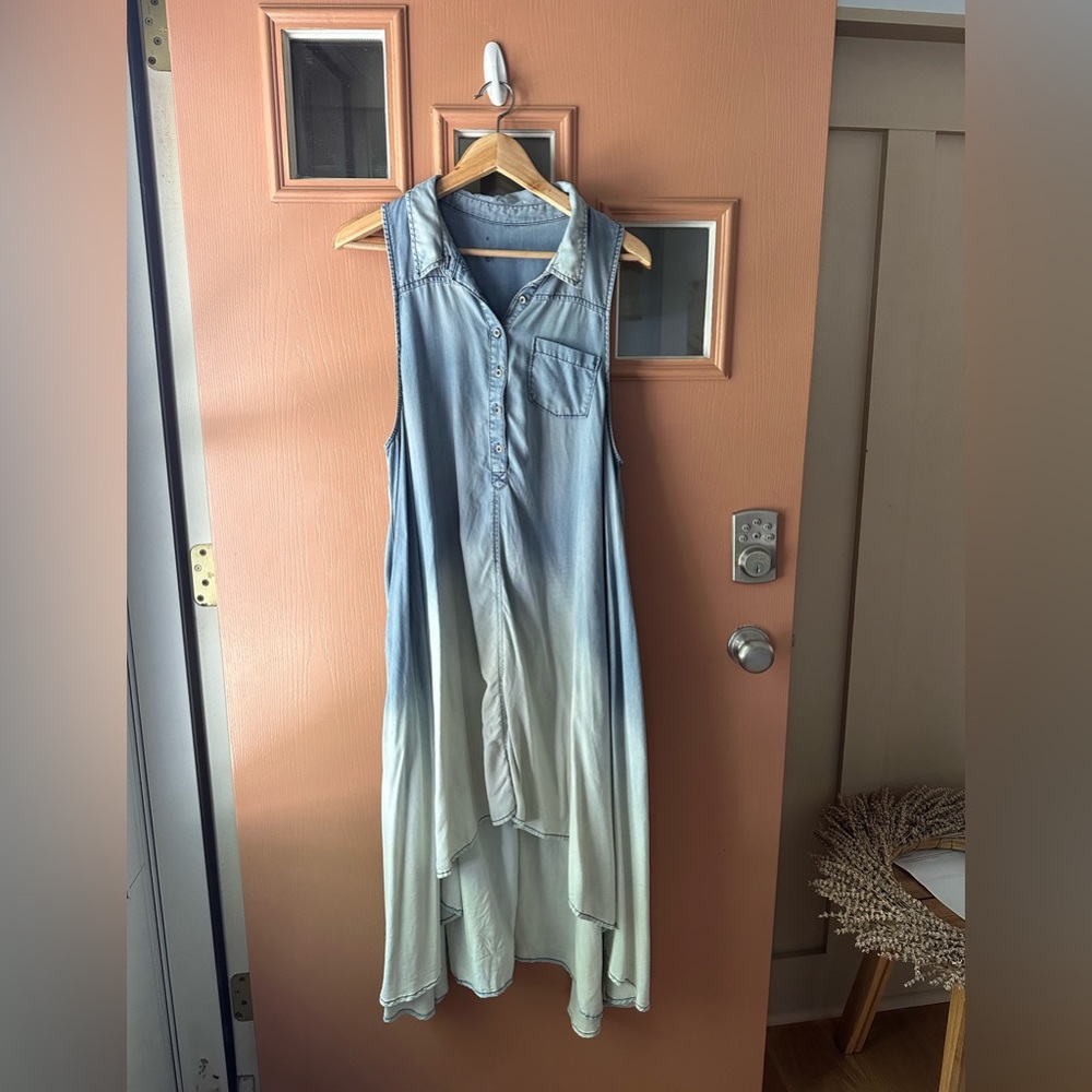Ombré chambray, Highlow dress